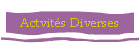 Actvits Diverses