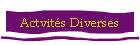Actvits Diverses